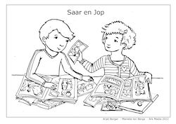 Kleurplaat Saar en Jop 2